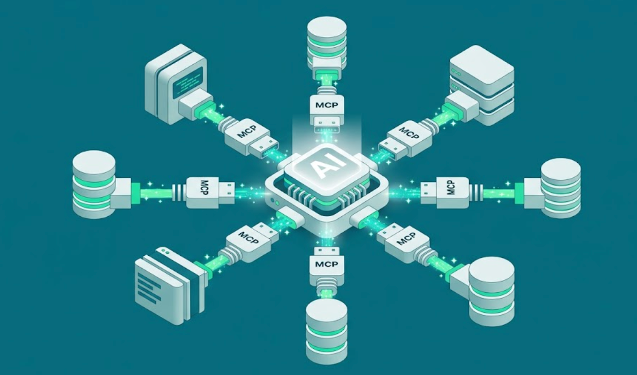 AI connected to diverse systems through standardized MCP adapters